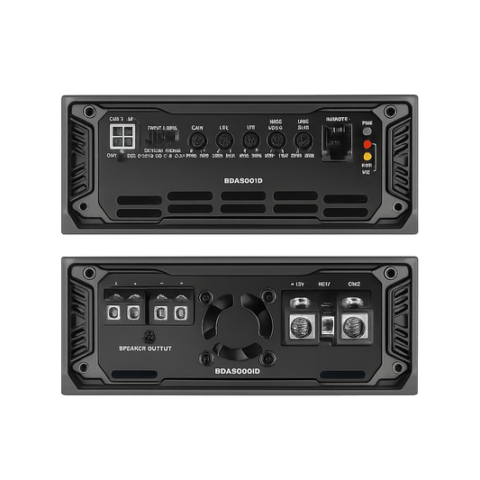 Cicada Audio BDA1600.1D 1600w Monoblock Full Range Amplifier (Gen-BDA) ends - 1 channel amp great for motorcycles and cars