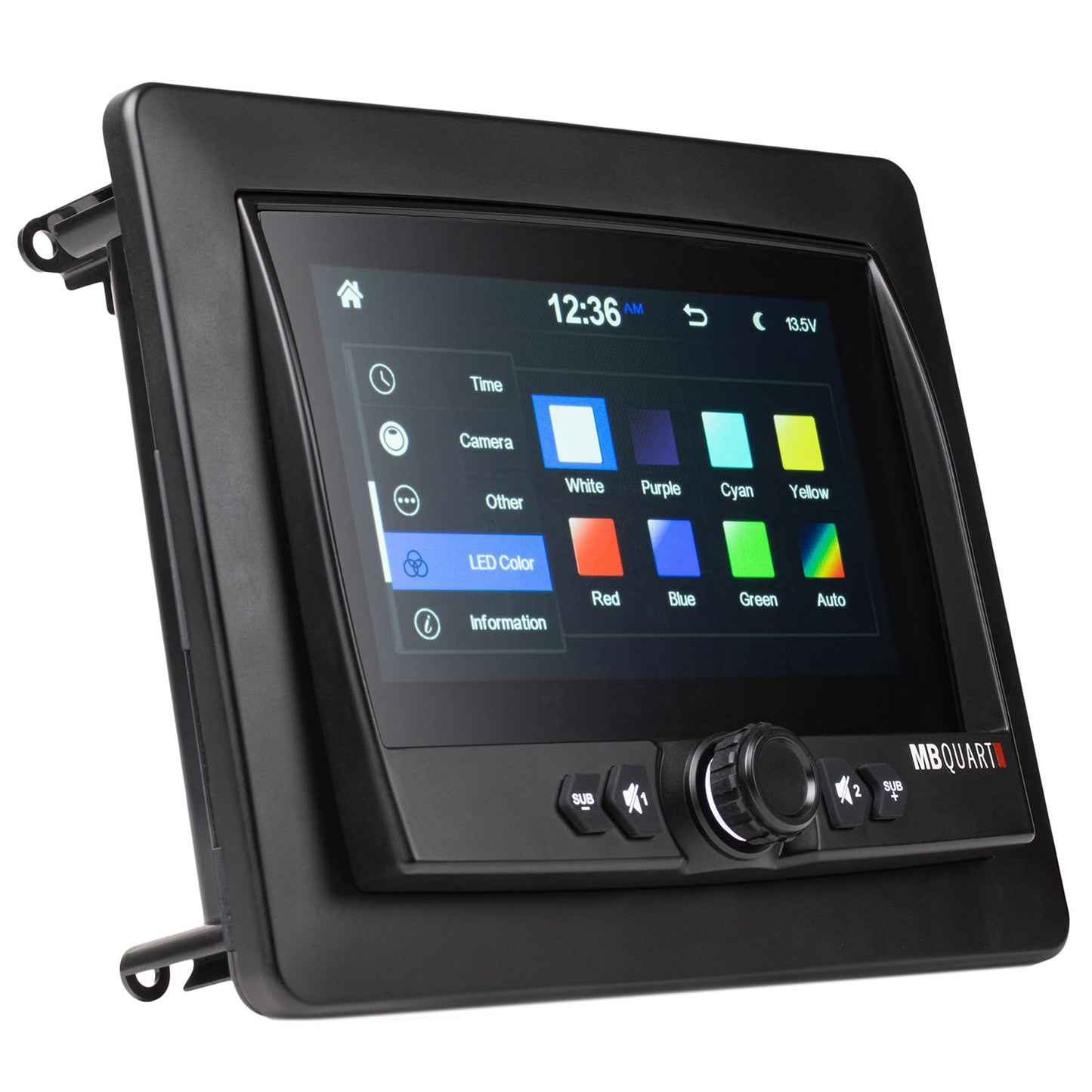 GMR-7V1.2 7 Inch Waterproof Touchscreen Wireless CarPlay Source Unit - LED Color controller