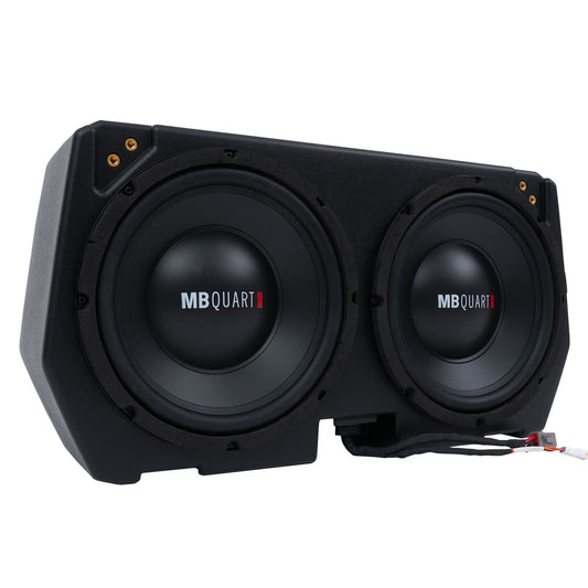 MBQD-SUBA-1 Can-Am Defender Tuned Subwoofer Kit MB Quart Angle of box