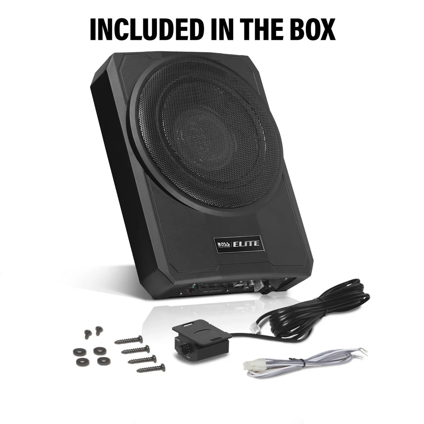 Elite SLIM10 Elite - 10" SINGLE Voice Coil (2.6 Ohm) 1000W Subwoofer with Enclosure (Sold Single)