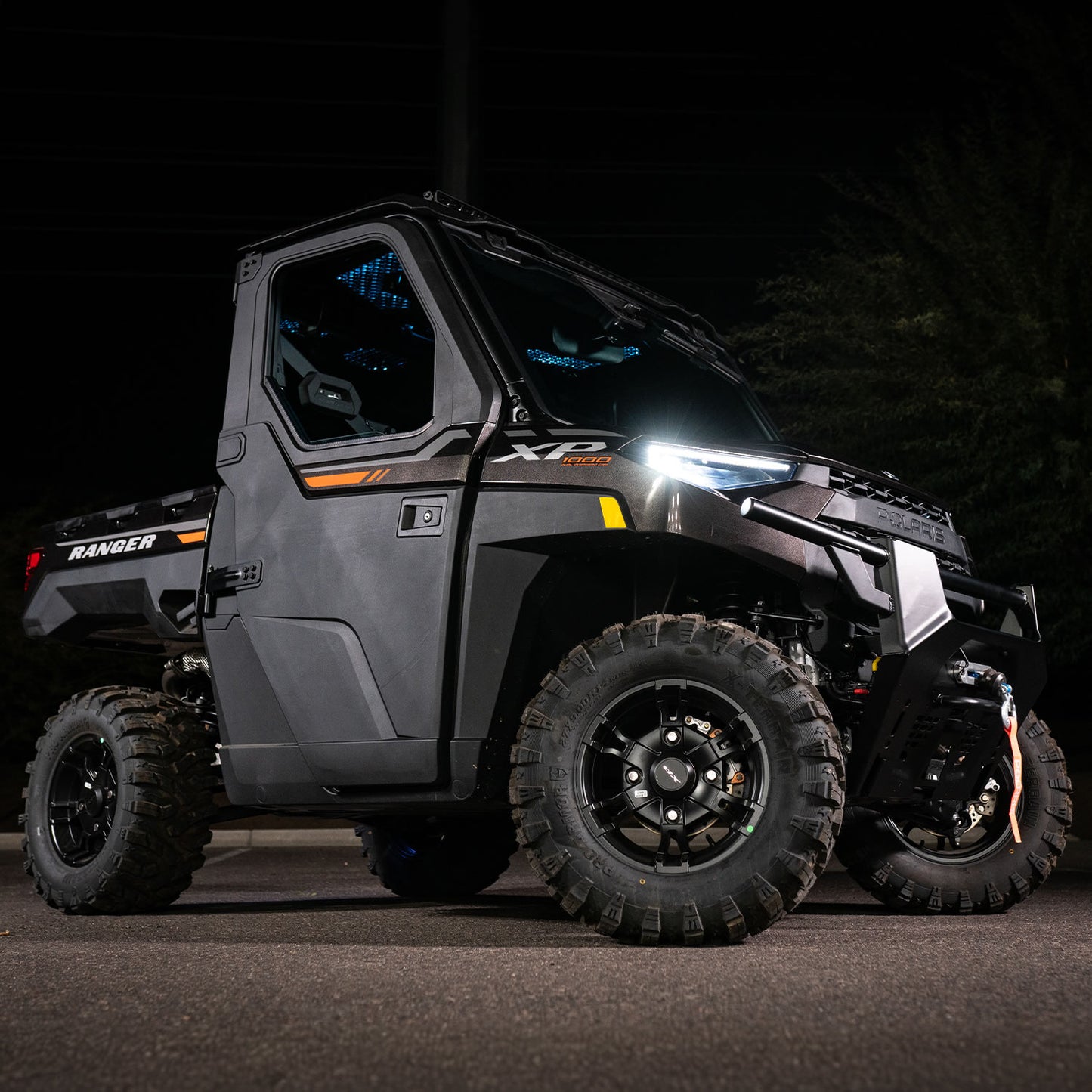 MB Quart - MBQRG2-S7R - 7 Speaker Polaris RANGER Audio Roof with 7 Inch LED Source Unit and Light Bar
