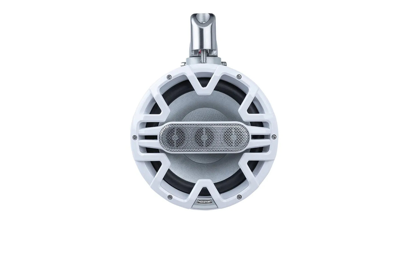 Memphis MM84TW Pair 8" WB Speaker with 3 Tweeter HF Array 200W (White)