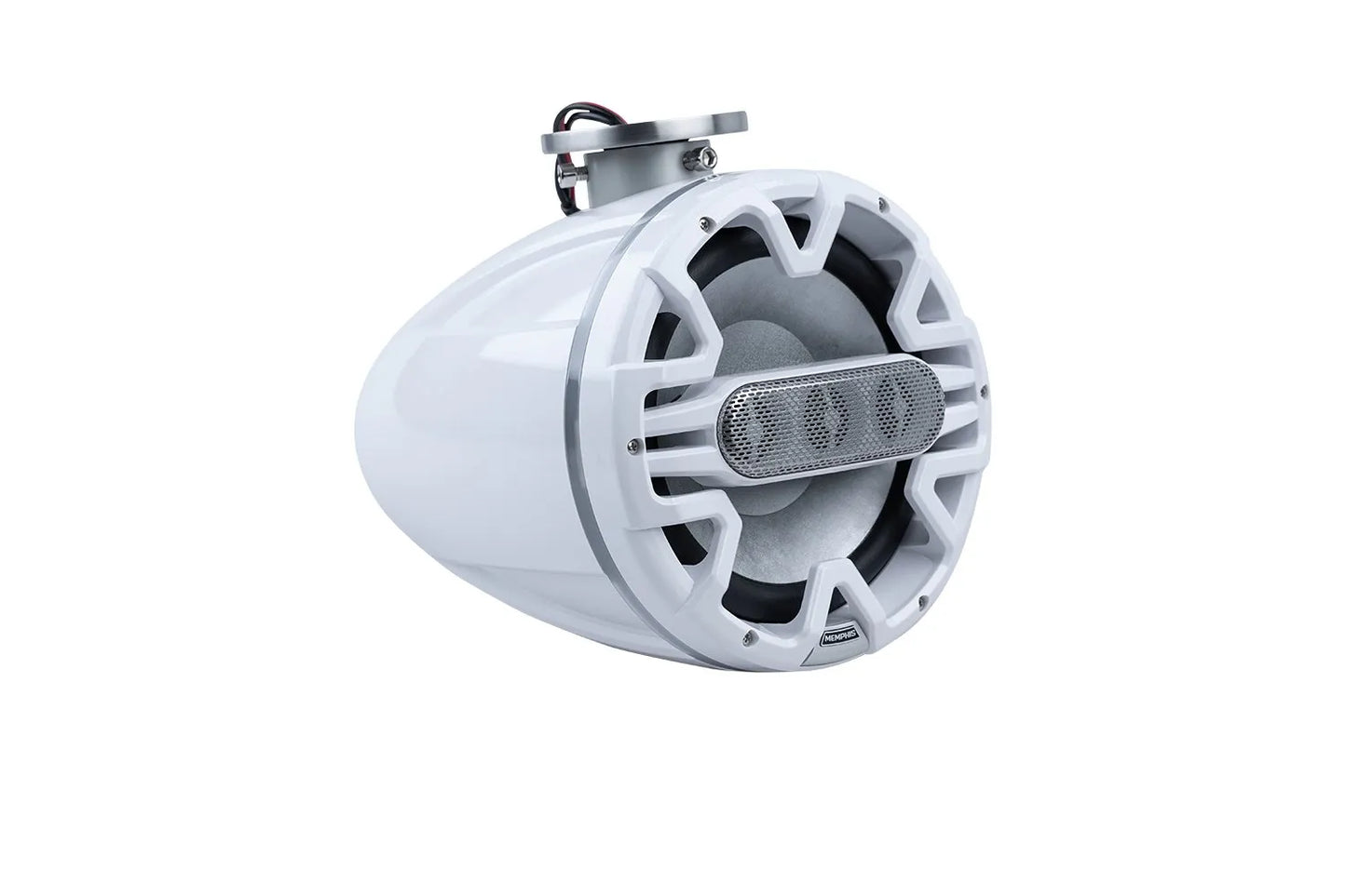 Memphis MM84TW Pair 8" WB Speaker with 3 Tweeter HF Array 200W (White)