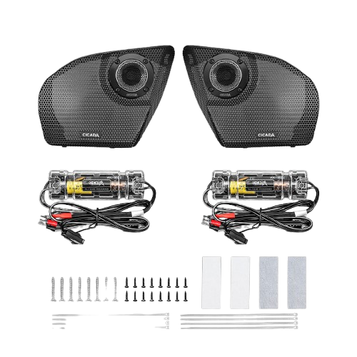 Cicada 24CHDRGGTK-075 2024+ H-D® ROAD GLIDE® FAIRING GRILLES w/ RR075T TWEETERS