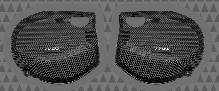 Cicada 24CHDSGGT-05 2024+ Street Glide Cicada Audio® Branded Grilles w/RR05T mounts