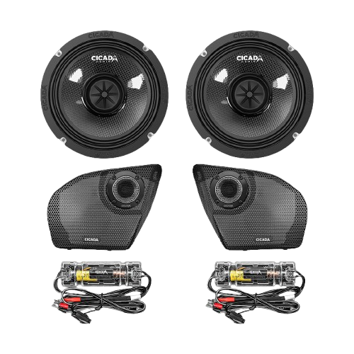 Cicada 24CXK65.2RG 6.5-INCH MID-BASS / 1-INCH COMPONENT SPEAKERS KIT – 2Ω