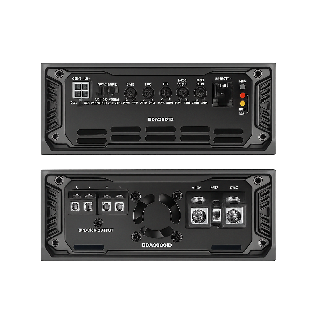Cicada Audio BDA1600.1D 1600w Monoblock Full Range Amplifier (Gen-BDA) ends - 1 channel amp great for motorcycles and cars