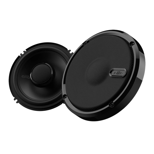 Elite BE652C 6.5" 2- Way Coaxial Speaker System, Rubber Surround, Paper Cone, Stamped Steel Basket, 1.1" (28 mm) Tweeter, Power Handling: 50W RMS