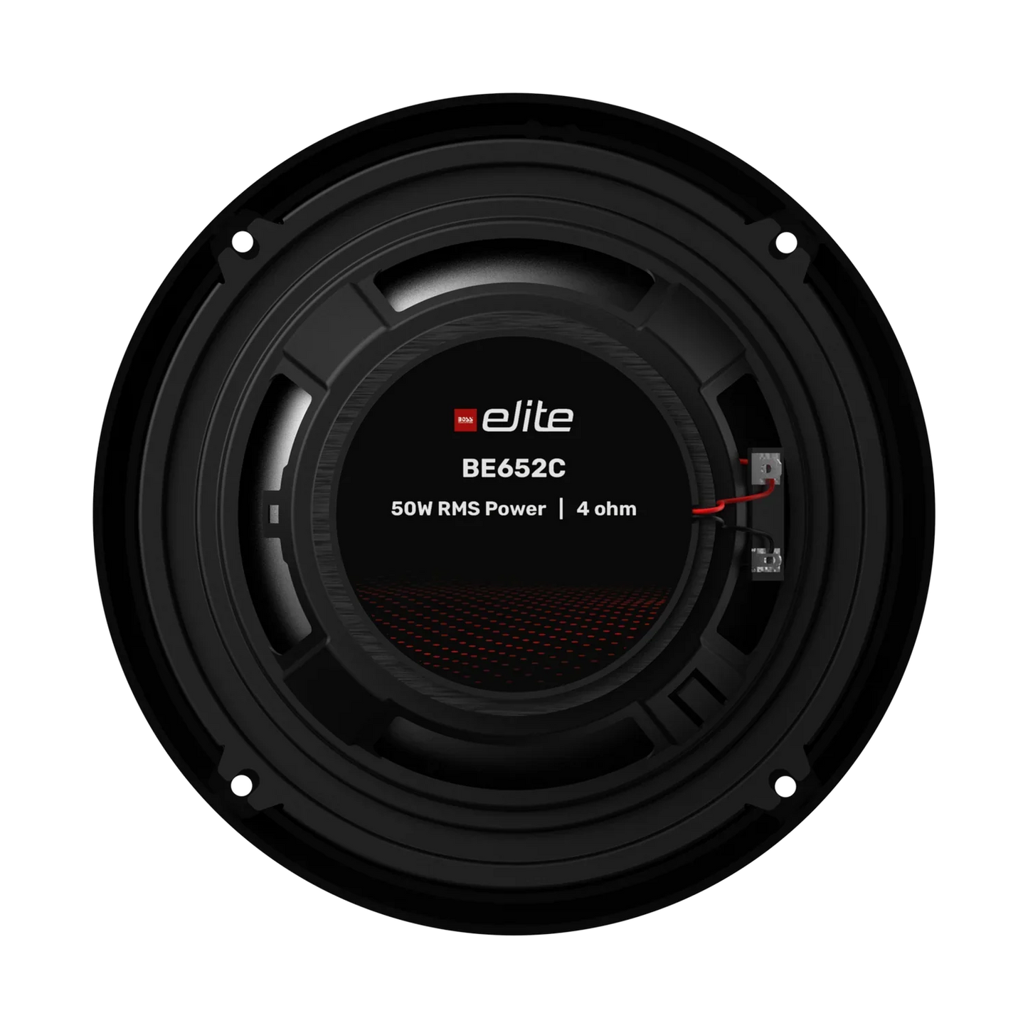 Elite BE652C 6.5" 2- Way Coaxial Speaker System, Rubber Surround, Paper Cone, Stamped Steel Basket, 1.1" (28 mm) Tweeter, Power Handling: 50W RMS