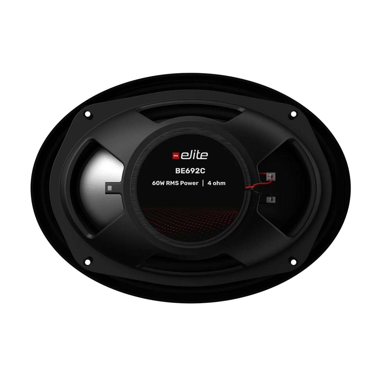 Elite BE692C 6x9" 2- Way Coaxial Speaker System, Rubber Surround, Paper Cone, Stamped Steel Basket, Power Handling: 60W RMS
