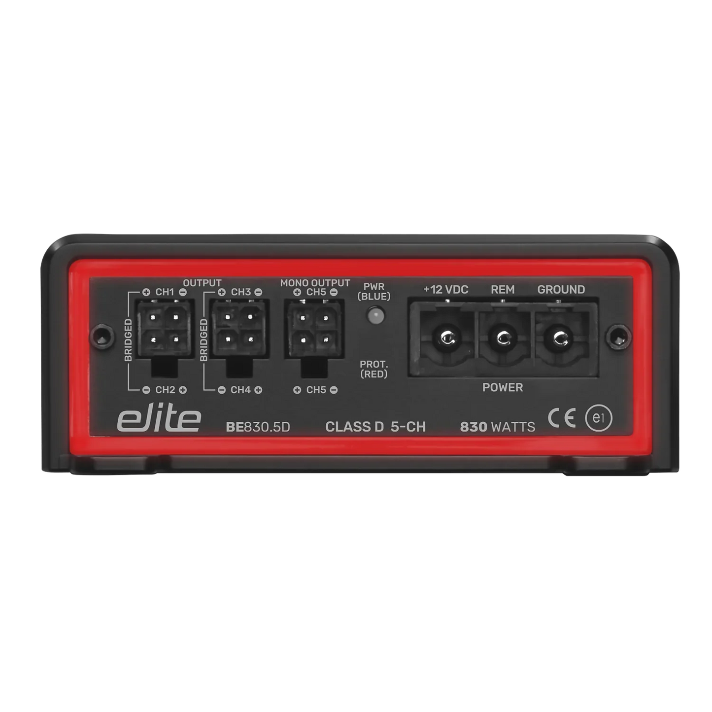 Elite BE830.5D 830W RMS 5 Channel Class D Full Range Amplifier with LED Illuminated End Panels
