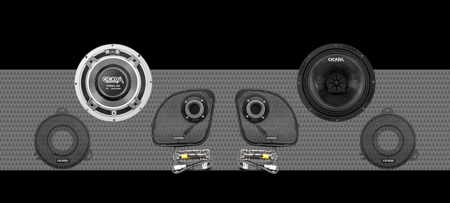 Cicada 14CXK65.4 6.5-INCH MID-BASS COMPONENT SPEAKERS KIT – 4Ω