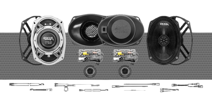 Cicada CXK69.2 6X9-INCH MID-BASS COMPONENT SPEAKER KIT – 2Ω