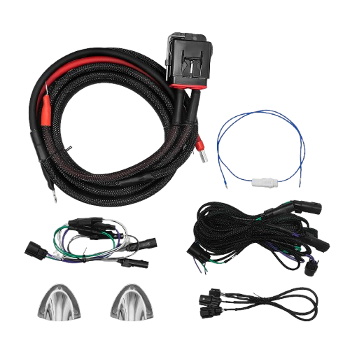 Cicada HDPro4K 4CH CICADA AMPLIFIER® H-D® PLUG-N-PLAY HARNESS KIT w/ 8 AWG POWER WIRE