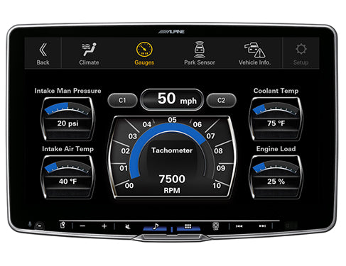 Alpine iLX-F511 11" Floating HD Touchscreen Receiver – Wireless CarPlay & Android Auto