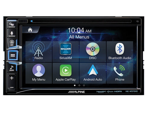 Alpine INE-W970HD 6.5" Touchscreen DVD Receiver – Navigation, CarPlay & Android Auto Alpine Head Unit