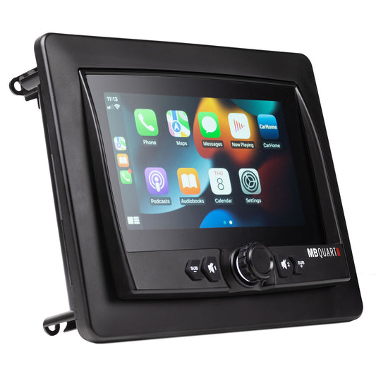 MB Quart GMR-7V1.2 7" Waterproof Touchscreen Source Unit with Wireless Apple CarPlay & Android Auto