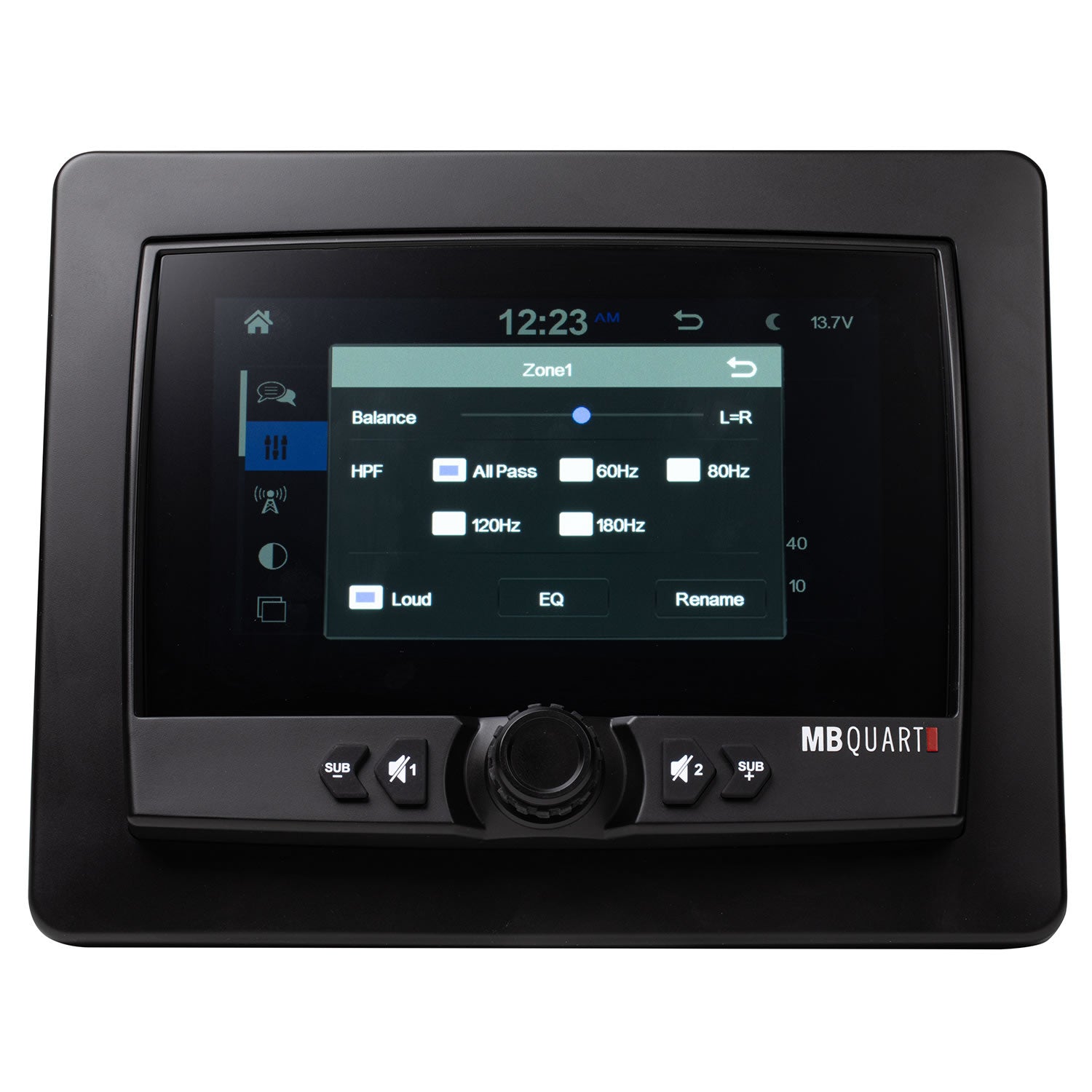 MB Quart GMR-7V1.2 7" Waterproof Touchscreen Source Unit with Wireless Apple CarPlay & Android Auto