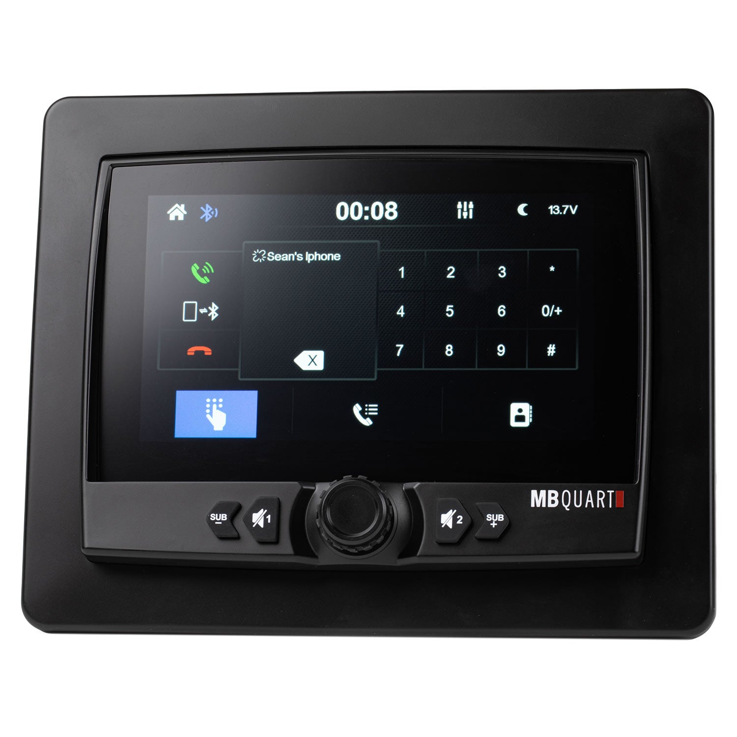 MB Quart GMR-7V1.2 7" Waterproof Touchscreen Source Unit with Wireless Apple CarPlay & Android Auto