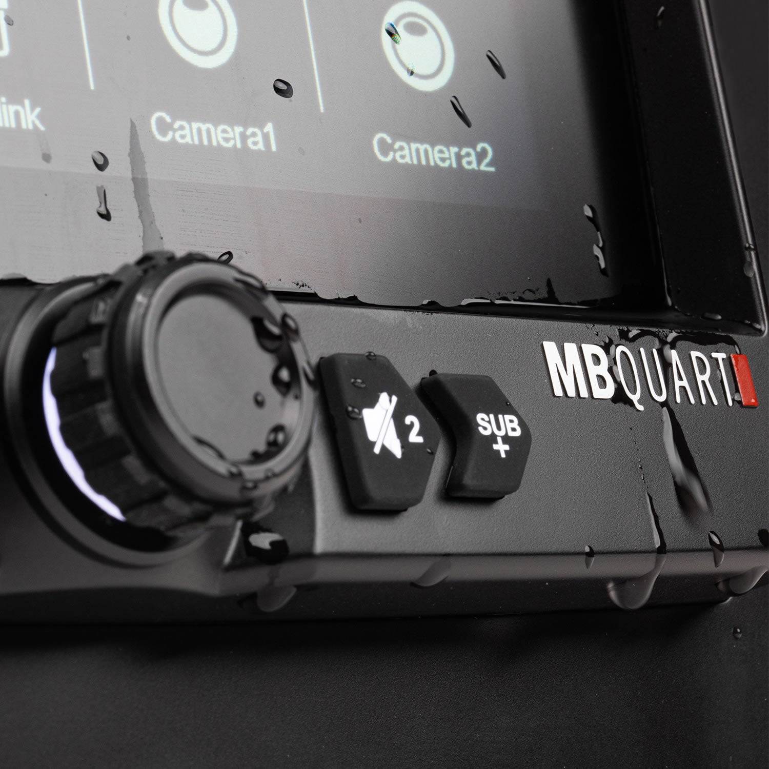 MB Quart GMR-7V1.2 7" Waterproof Touchscreen Source Unit with Wireless Apple CarPlay & Android Auto