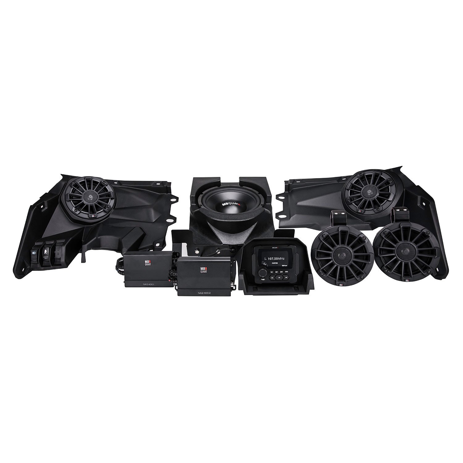 MBQX-STG5-1 Can-Am Maverick X3 UTV Tuned Audio Package Full Kit

