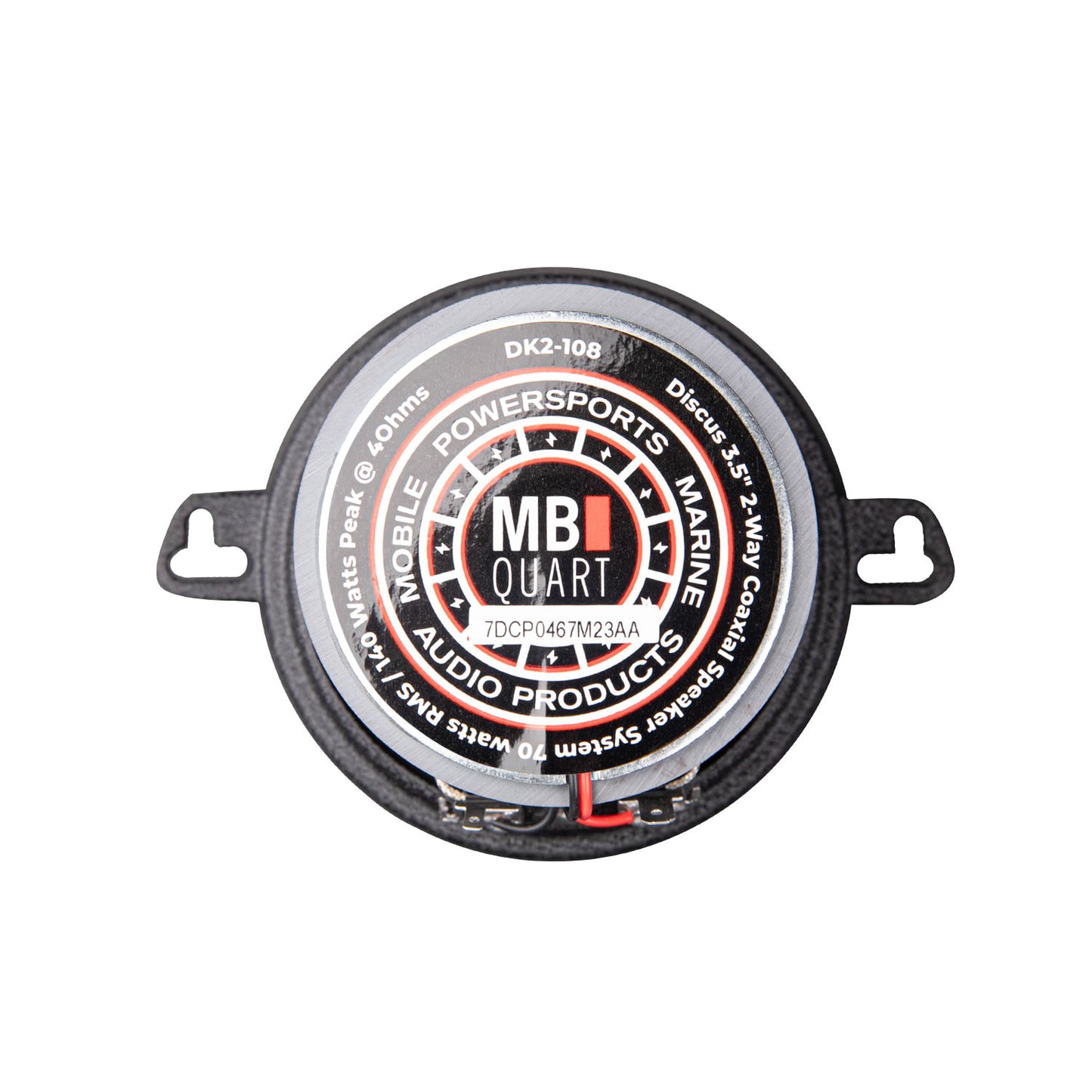 MB Quart DK2-108 3.5" Discus 2-Way Coaxial Car Speakers - magnet view