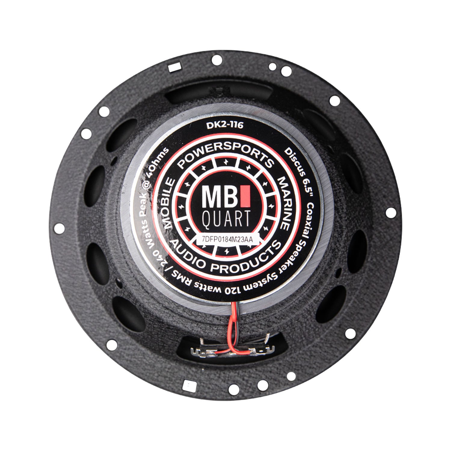 MB Quart DK2-116 6.5" Discus 2-Way Coaxial Car Speakers - magnet view