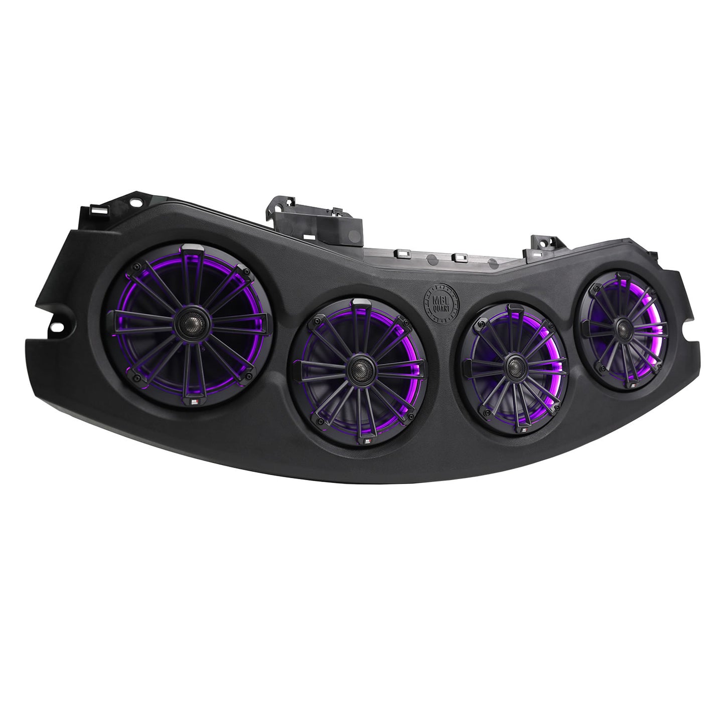 MBQJ-48CRGB24+ Jeep® Wrangler (JL) / Gladiator (JT) 2024-Current Tuned Rear Soundbar with 8" Coaxial Speakers, Enclosure purple led