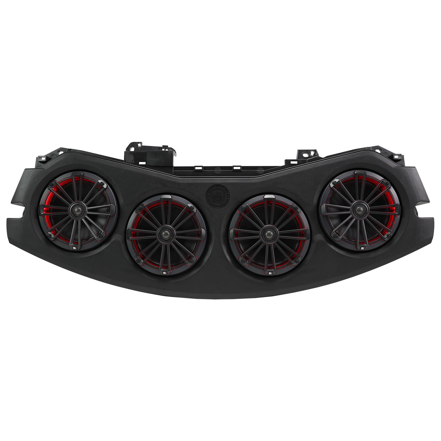 MBQJ-48CRGB24+ Jeep® Wrangler (JL) / Gladiator (JT) 2024-Current Tuned Rear Soundbar with 8" Coaxial Speakers, Enclosure red led
