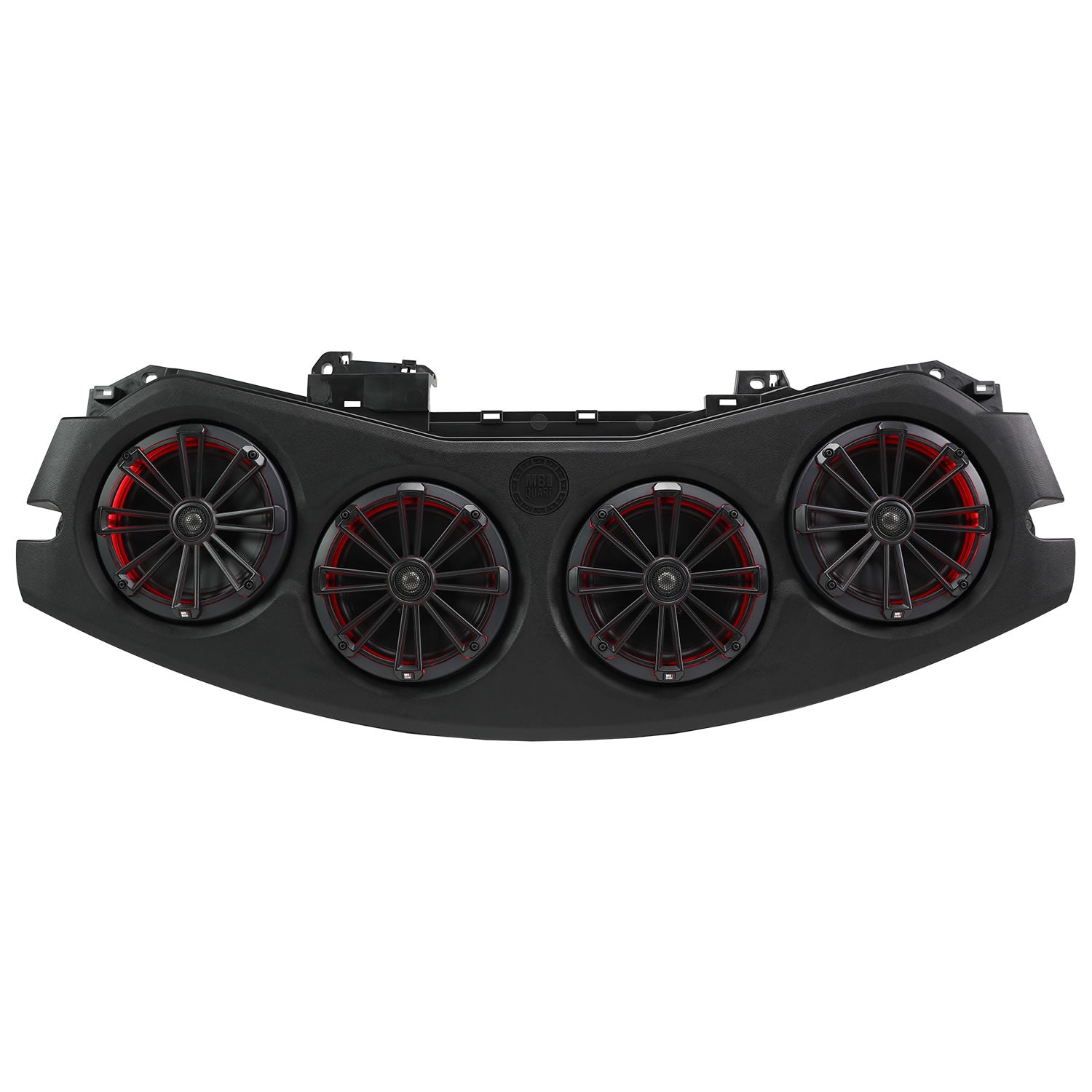 MBQJ-48CRGB24+ Jeep® Wrangler (JL) / Gladiator (JT) 2024-Current Tuned Rear Soundbar with 8" Coaxial Speakers, Enclosure red led