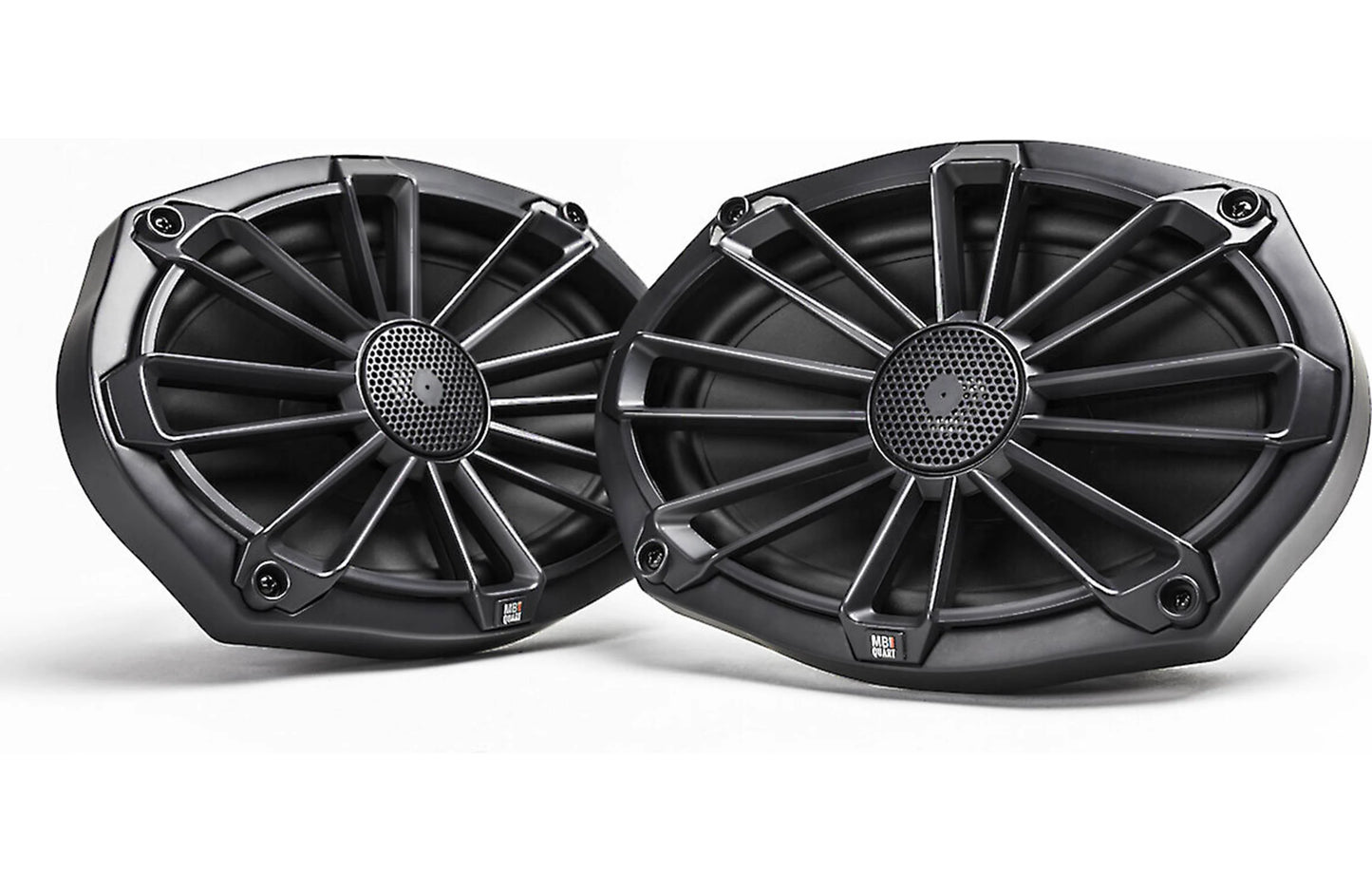 MB Quart NP1-169 6x9" Marine Speakers (Pair) – IP67 Waterproof, Titanium Tweeters, 70W RMS w/ Multi Grilles