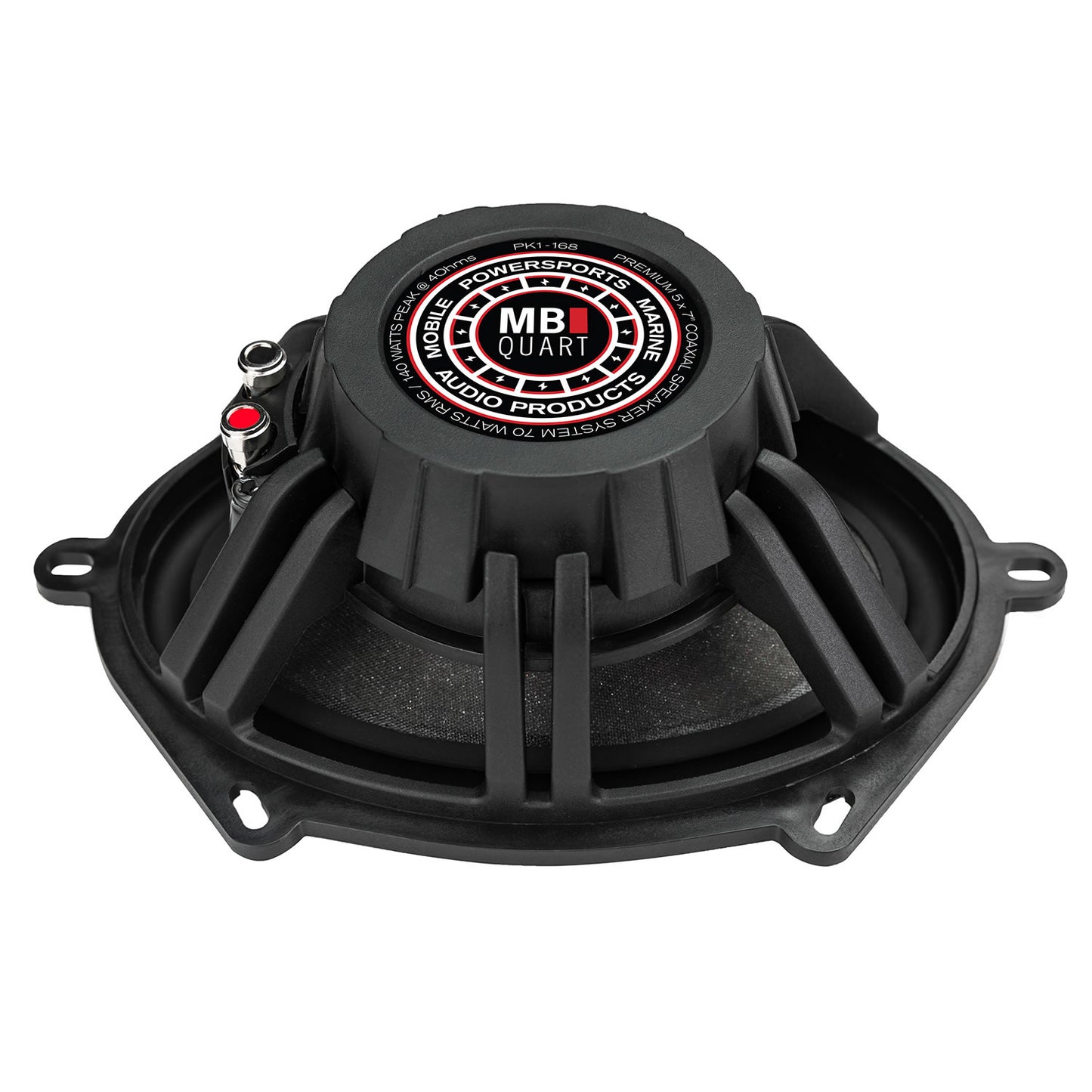 MB Quart PK1-168 5×7 / 6×8 Premium 2-Way Coaxial Car Speakers - MB Quart Speakers - Magnet/basket view