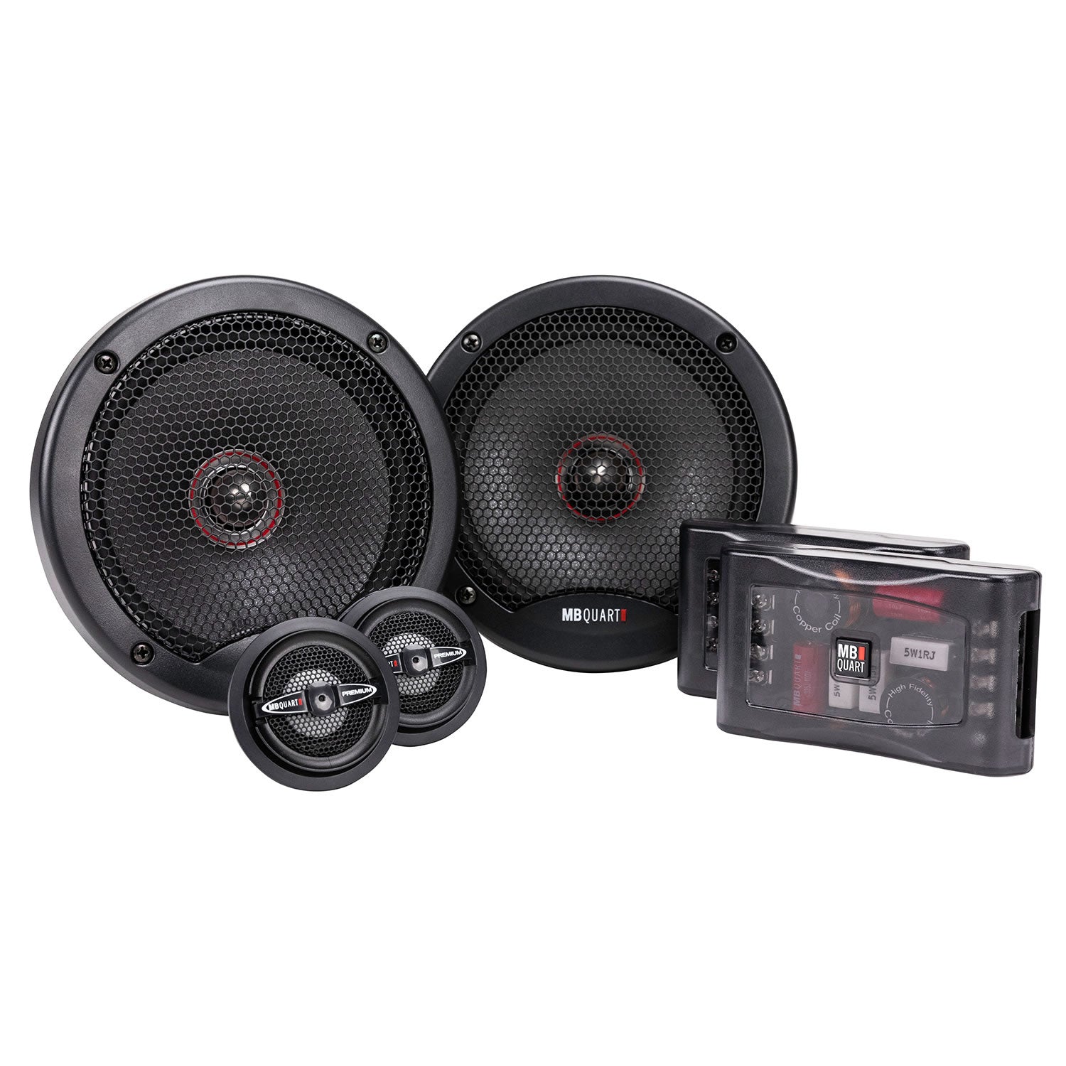 MB Quart PS1-216 6.5" Premium 2-Way Component Car Speakers - MB Quart Speakers