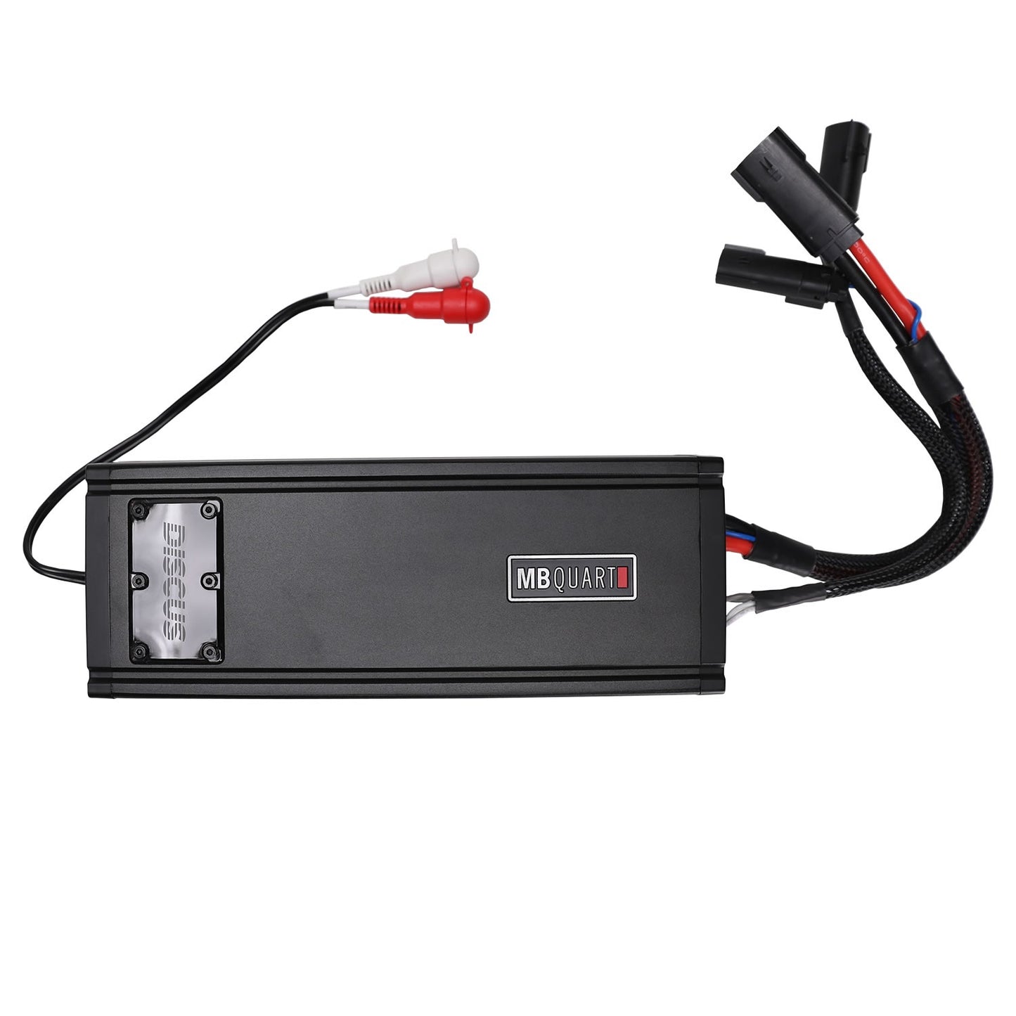 MBQuart Discus DA2-500.2D Waterproof amp showing cables