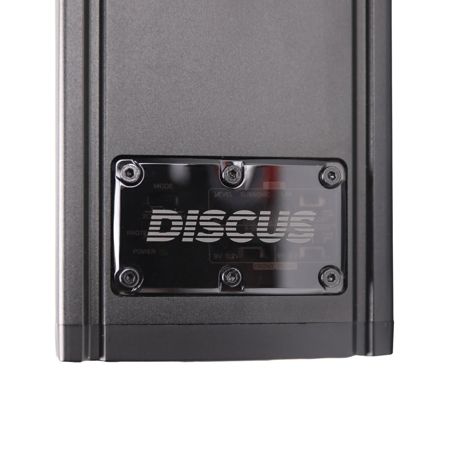 MBQuart Discus DA2-500.5D Amp closeup of cover