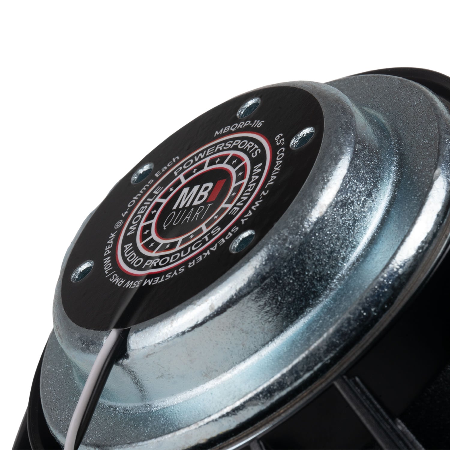 MB Quart - MBQRP-STG3-RC-UP-1 STAGE 3 Polaris RZR Tuned Audio System Designed for RIDE COMMAND™ as Upgrade to EXISTING OEM Audio System - back of 6.5" speaker