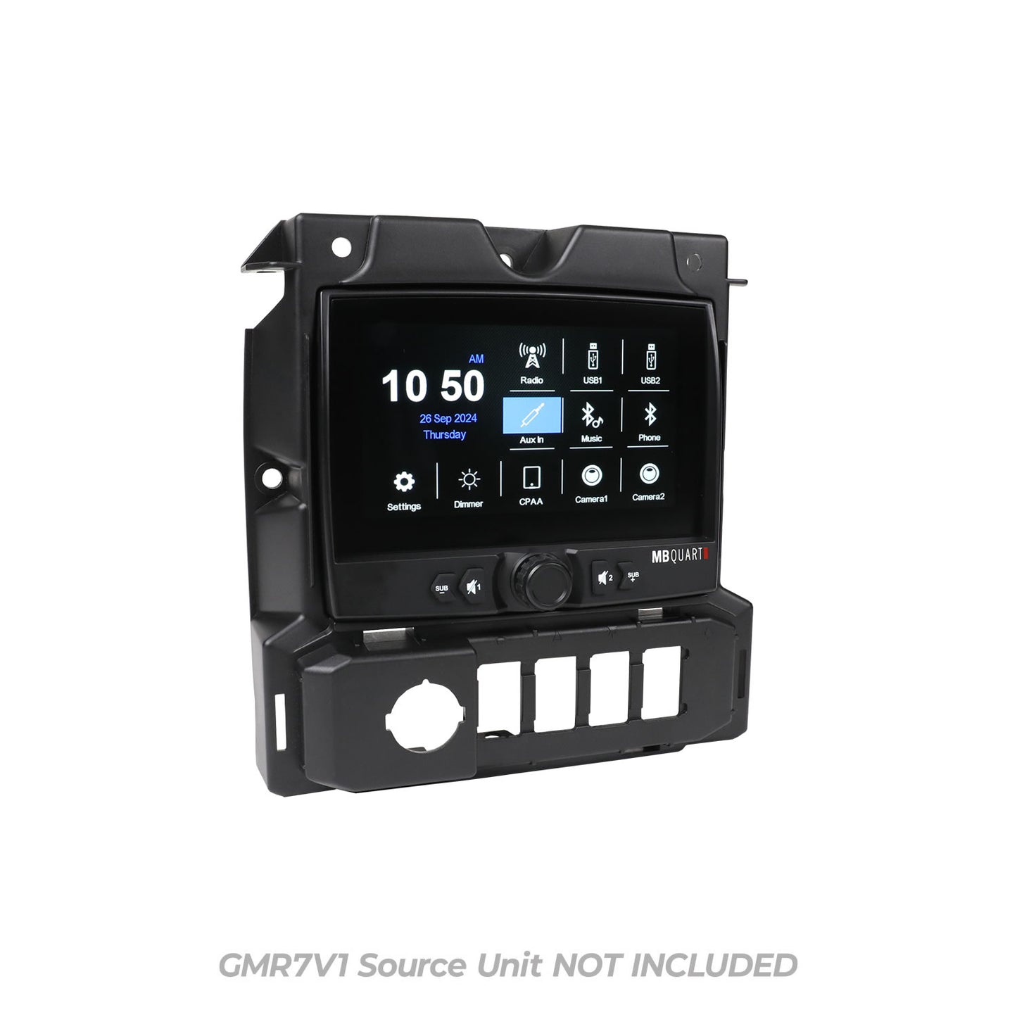 MBQS-RADM-1 Polaris Slingshot Tuned GMR-7V1 Source Unit Installation Kit - slingshot radio upgrade