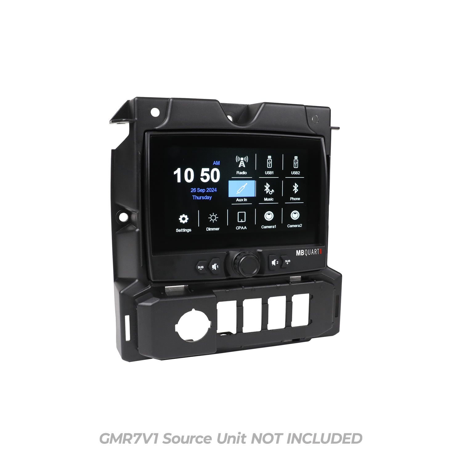 MBQS-RADM-1 Polaris Slingshot Tuned GMR-7V1 Source Unit Installation Kit - slingshot radio upgrade