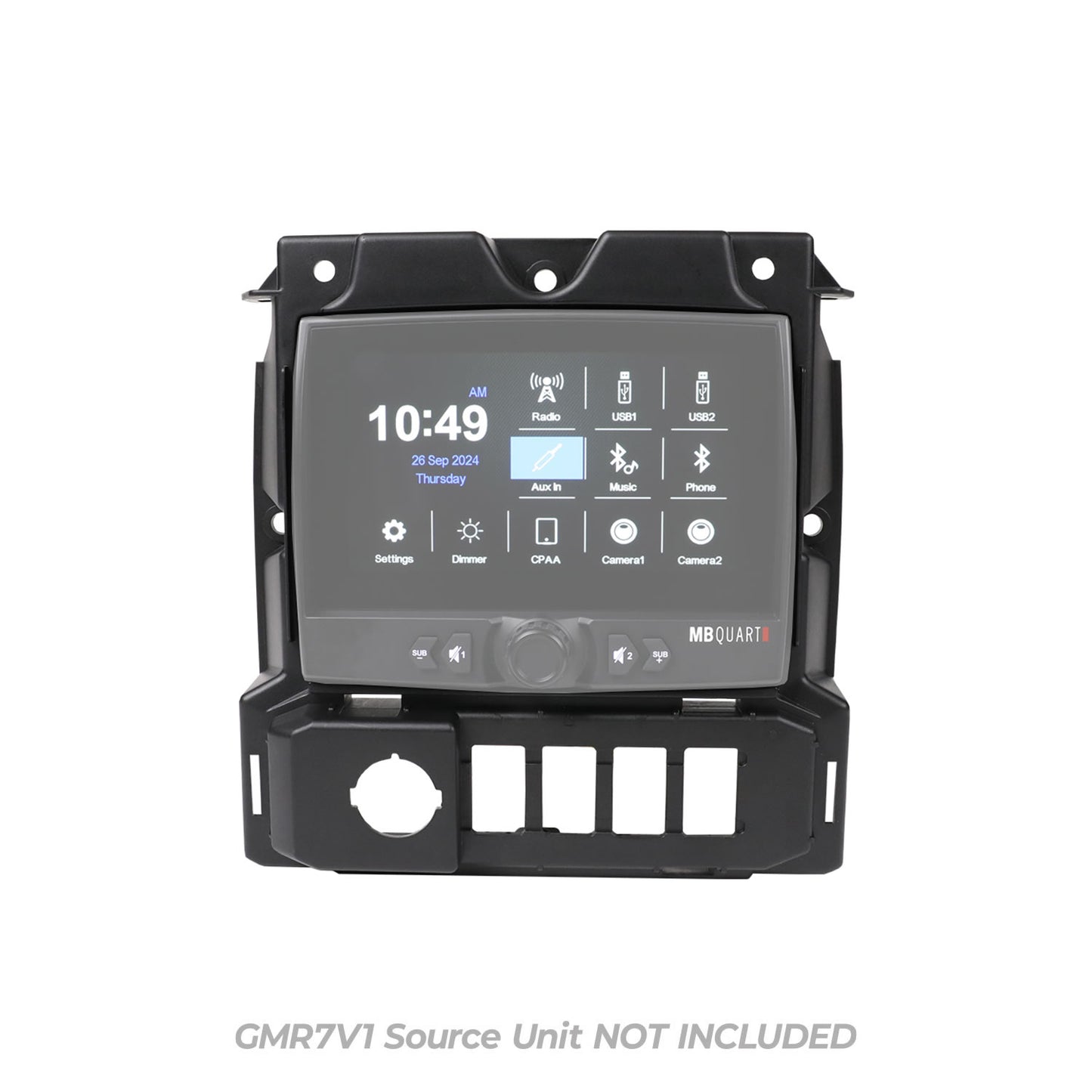 MBQS-RADM-1 Polaris Slingshot Tuned GMR-7V1 Source Unit Installation Kit - installation slingshot