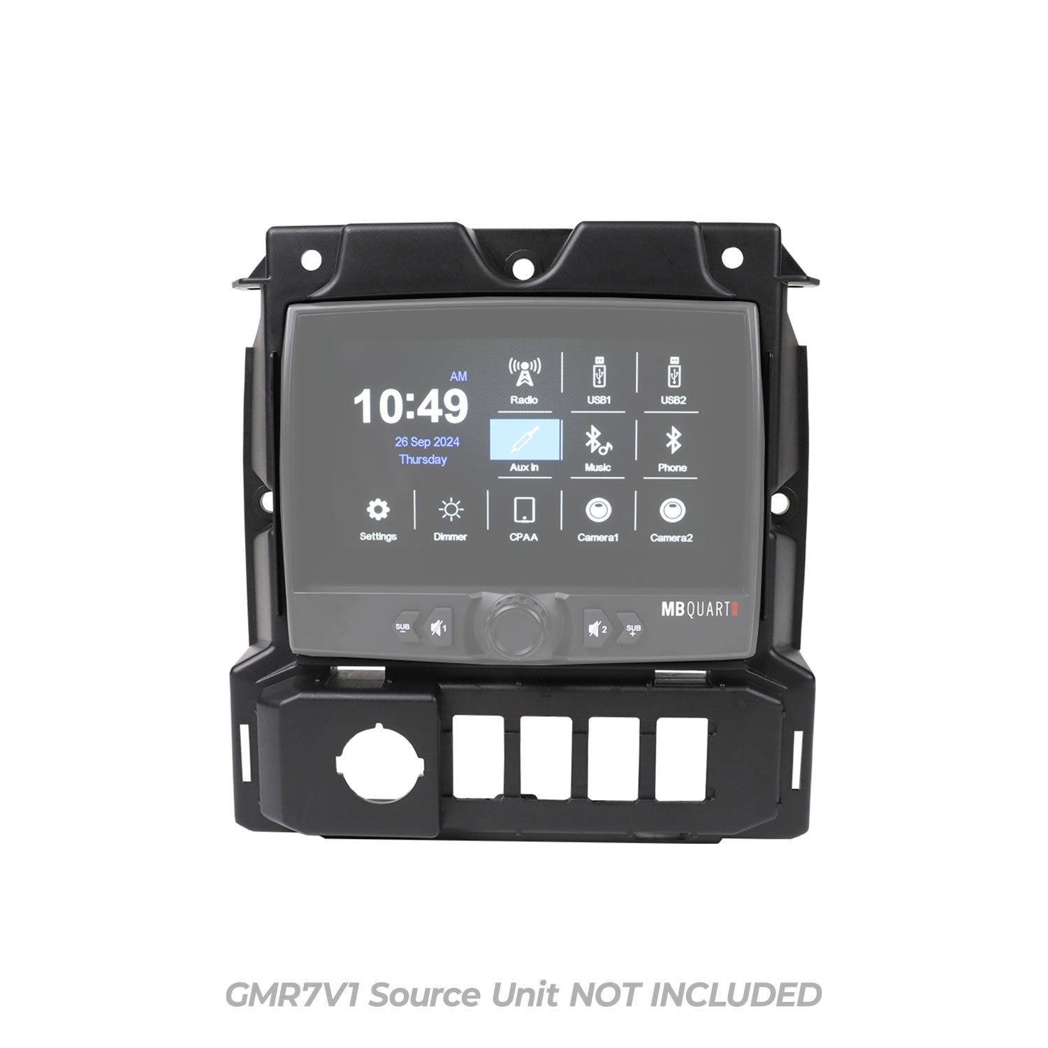 MBQS-RADM-1 Polaris Slingshot Tuned GMR-7V1 Source Unit Installation Kit - installation slingshot