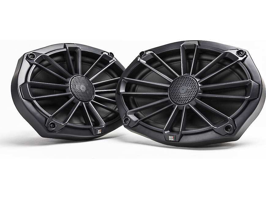MB Quart NP1-169 6x9" Marine Speakers (Pair) – IP67 Waterproof, Titanium Tweeters, 70W RMS w/ Multi Grilles
