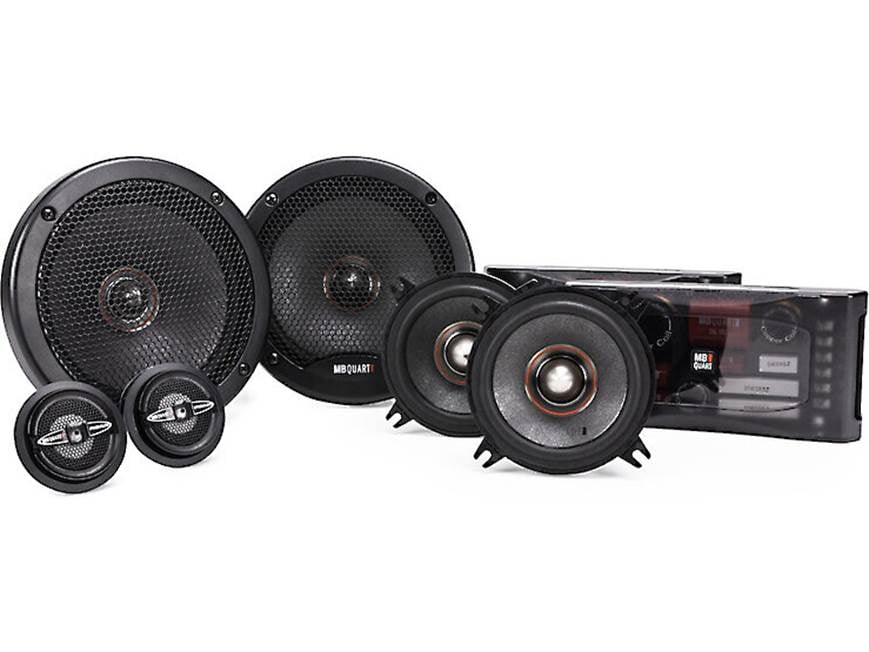MB Quart PS1-316 Premium Series 6.5" 3-Way Component Speaker System – 100W RMS w/ Woofer, Midrange, Tweeter & Crossovers