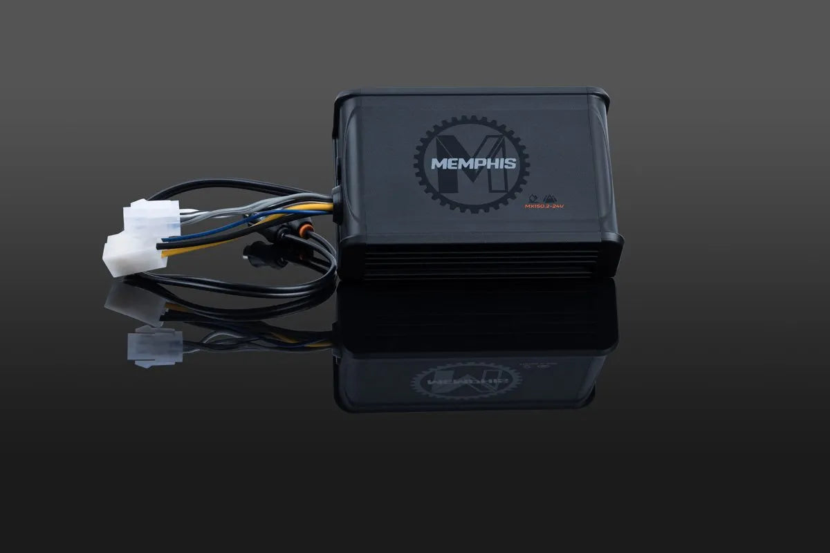 Memphis MX150.2-24V Powersports 75W x 2 at 2 Ohm, 8V-24V