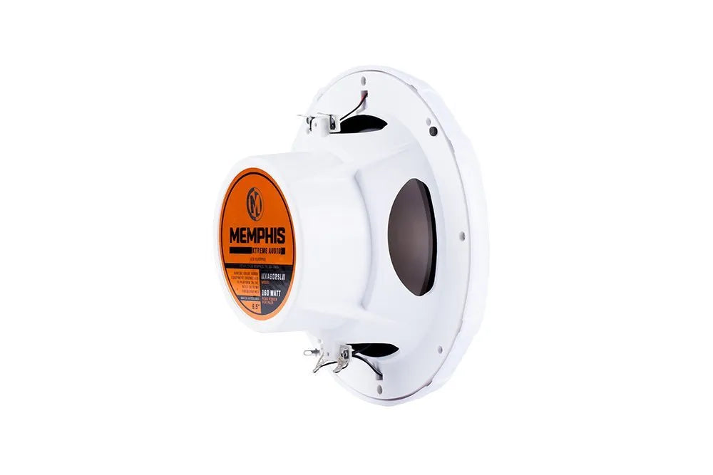 Memphis MXA602SLW OEM Rep 6.5" Marine Speaker - White with Blue LED (Copy)