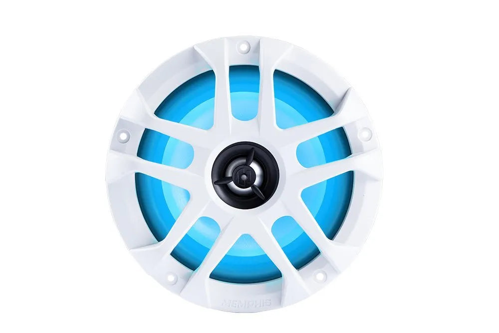 Memphis MXA60L Marine 6.5" 2-Way Speaker B&W Grilles with RGB LED