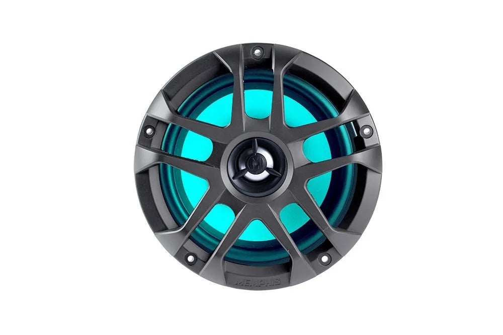 Memphis MXA60L Marine 6.5" 2-Way Speaker B&W Grilles with RGB LED