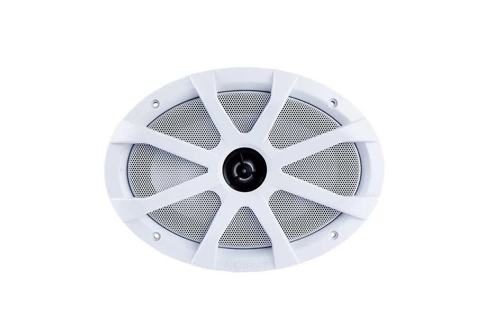 Memphis MXA69L Marine Speaker 6x9" 2-Way B&W Grilles with RGB LED