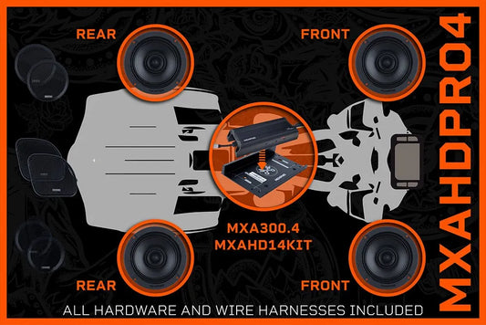 Memphis MXAHDPRO4 '14+ HD 4 Speaker Kit