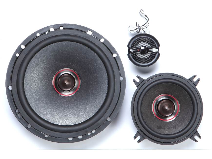 MB Quart PS1-316 Premium Series 6.5" 3-Way Component Speaker System – 100W RMS w/ Woofer, Midrange, Tweeter & Crossovers