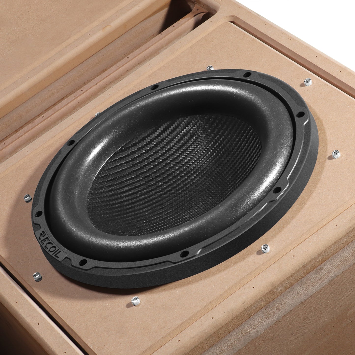 Recoil PW10D2 Echo Pro 10" Subwoofer – 1200W Peak, Dual 2-Ohm - Recoil 10" woofer enclosure